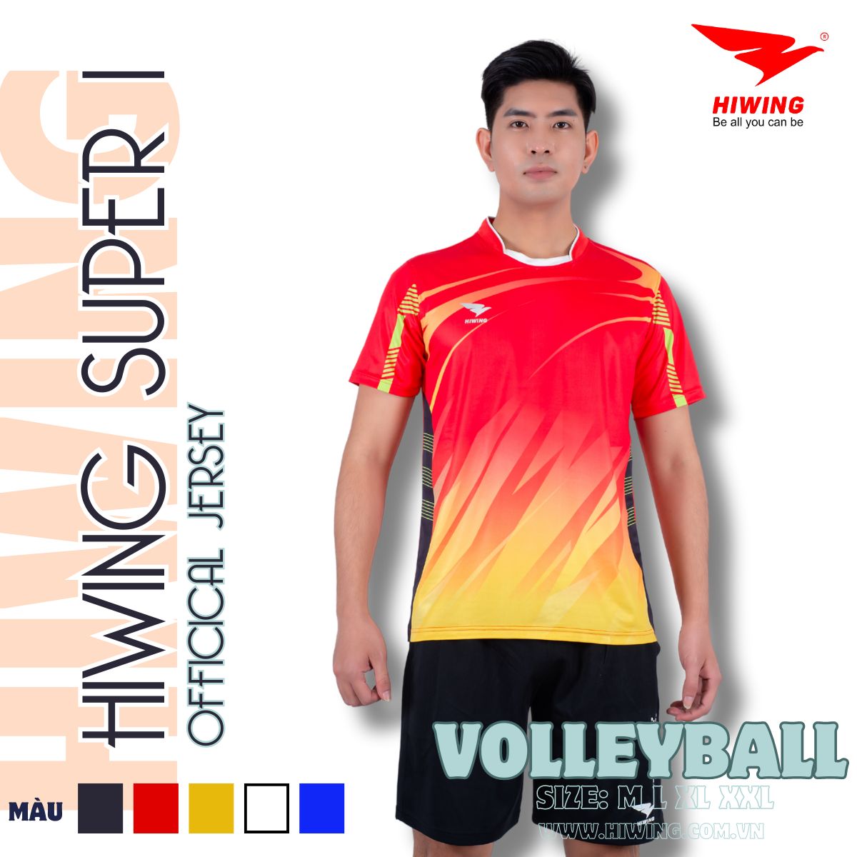 Áo bóng chuyền Nữ Hiwing Super 1 màu Đỏ